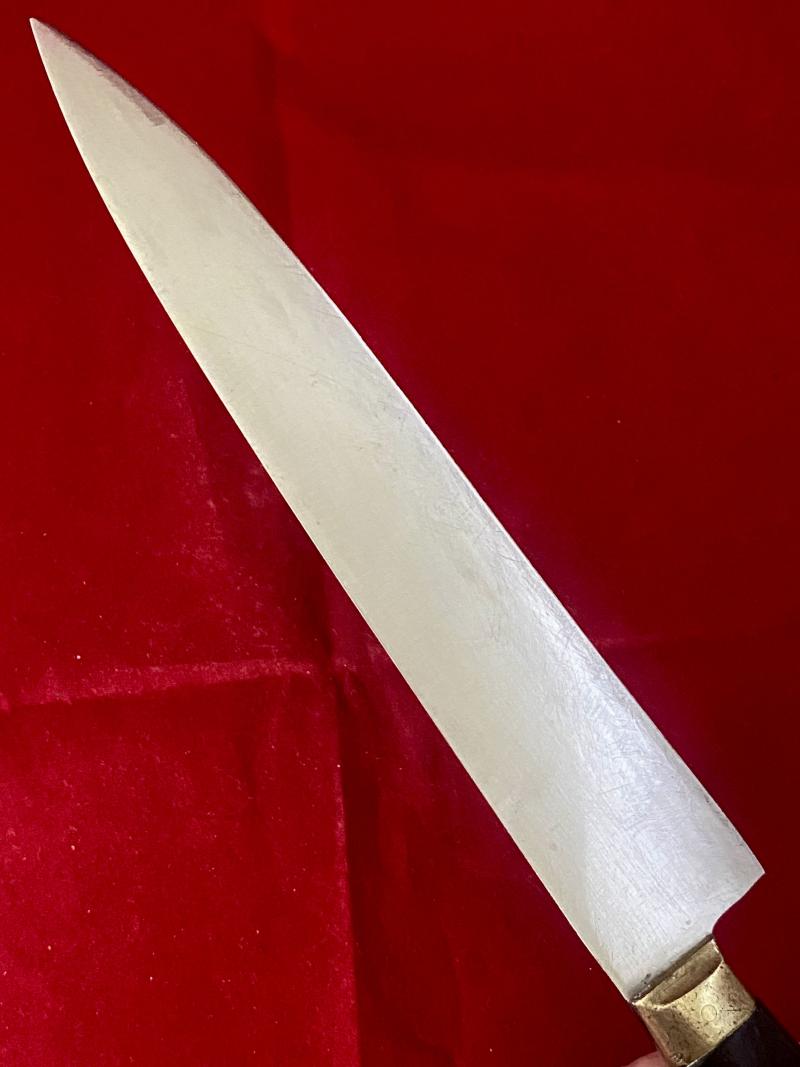 Antique Carving Knife with 8” “Non Stain” Blade and Dark Rosewood Grip by George Butler of Sheffield c1920