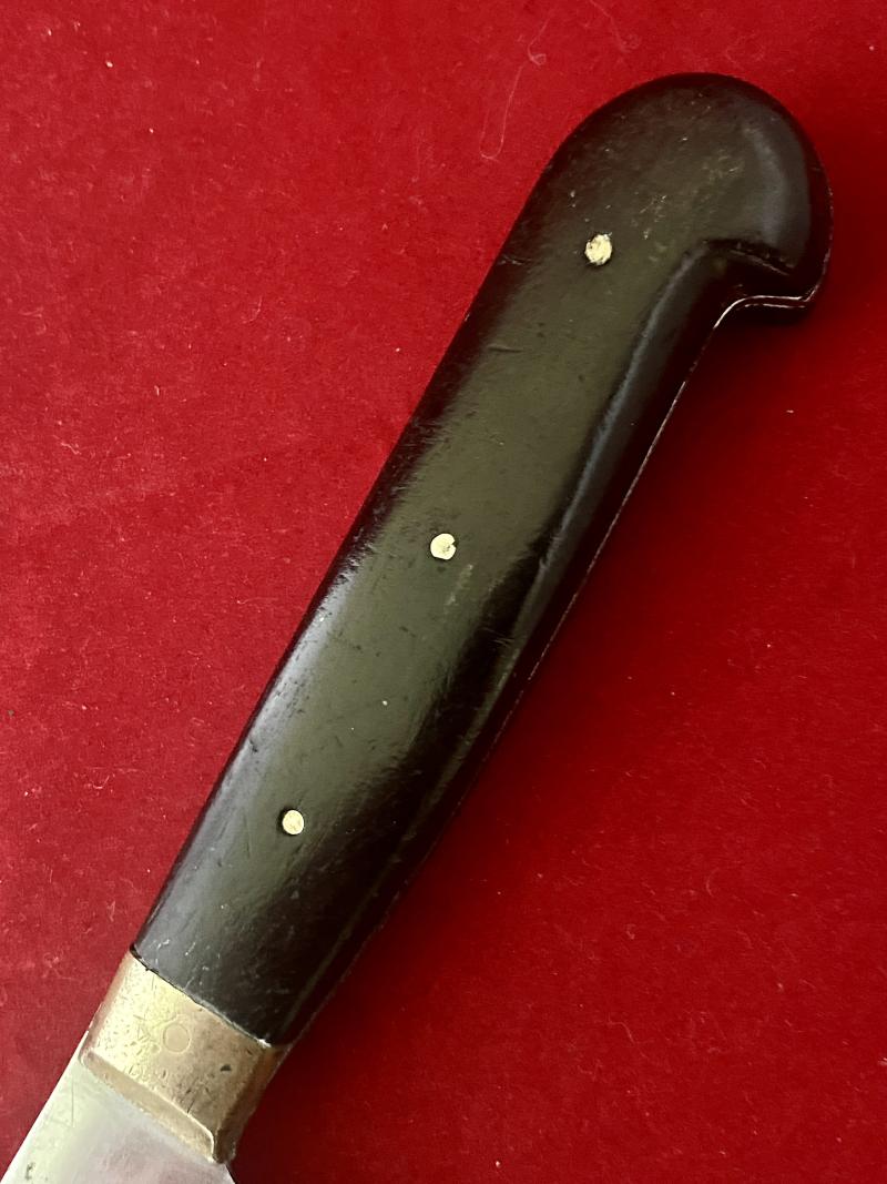 Antique Carving Knife with 8” “Non Stain” Blade and Dark Rosewood Grip by George Butler of Sheffield c1920