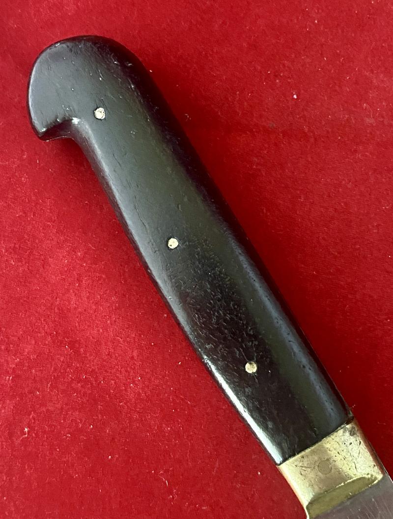 Antique Carving Knife with 8” “Non Stain” Blade and Dark Rosewood Grip by George Butler of Sheffield c1920