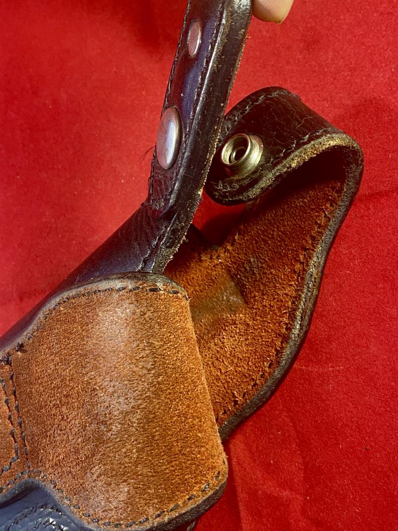 Vintage M251 K Frame Black Leather R/H Gun Holster by Price Western Leather England c1988
