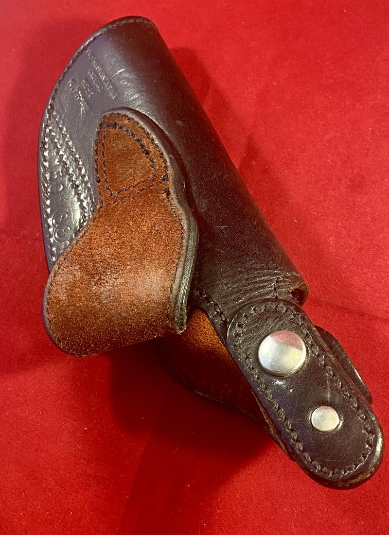 Vintage M251 K Frame Black Leather R/H Gun Holster by Price Western Leather England c1988