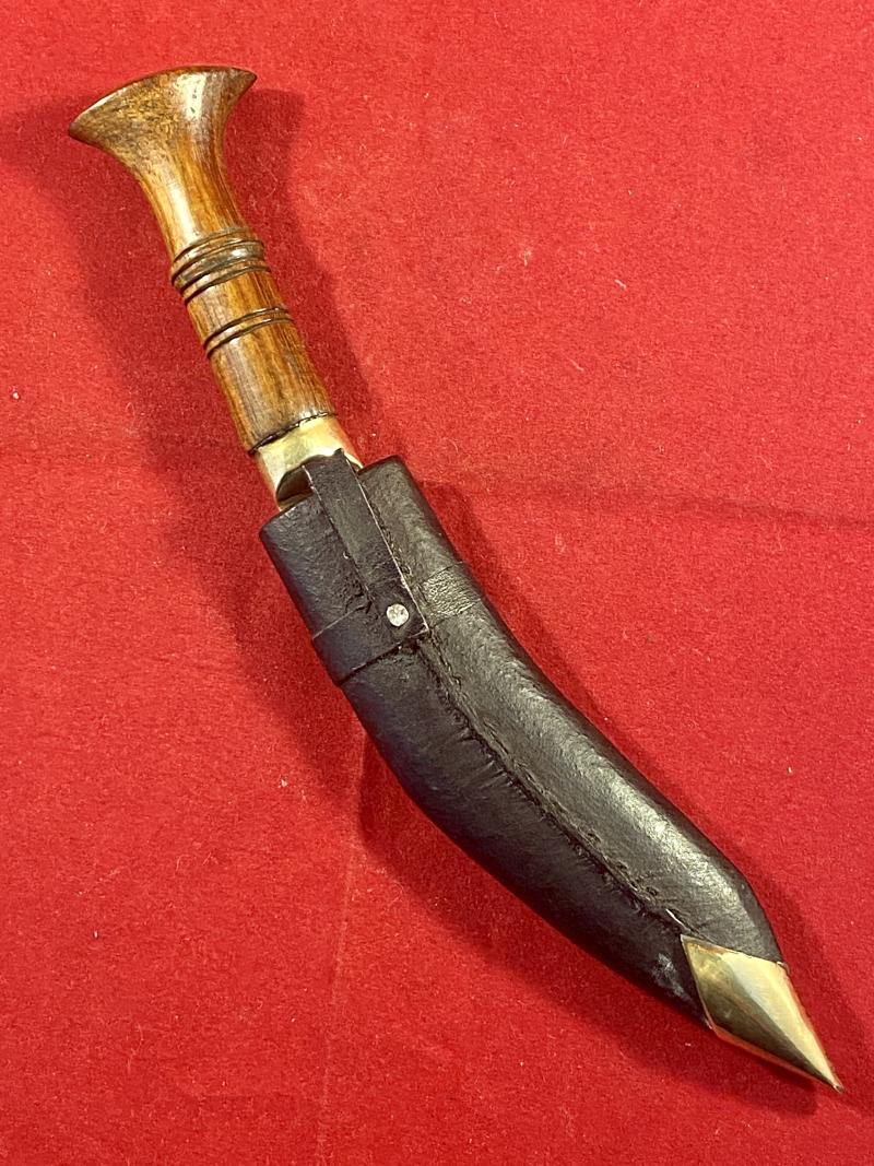 Miniature Kukri Knife with Engraved Dedication to “Major A.O.L Burke 7th Gurkha Rifles” of the Indian Army WW2