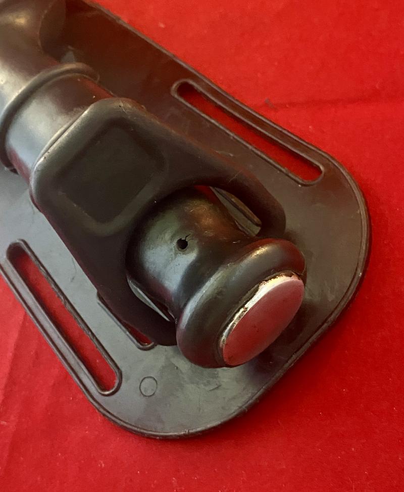 Royal Navy Divers Knife N.S. No. 4220-99-523-9744 by John Nowill & Sons Ltd with Black Plastic Sheath c1970