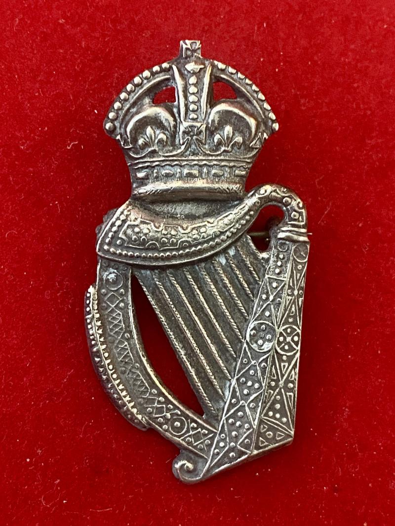 WW1 Sweetheart Brooch made from a Cap Badge for The 18th County of London Battalion (London Irish)