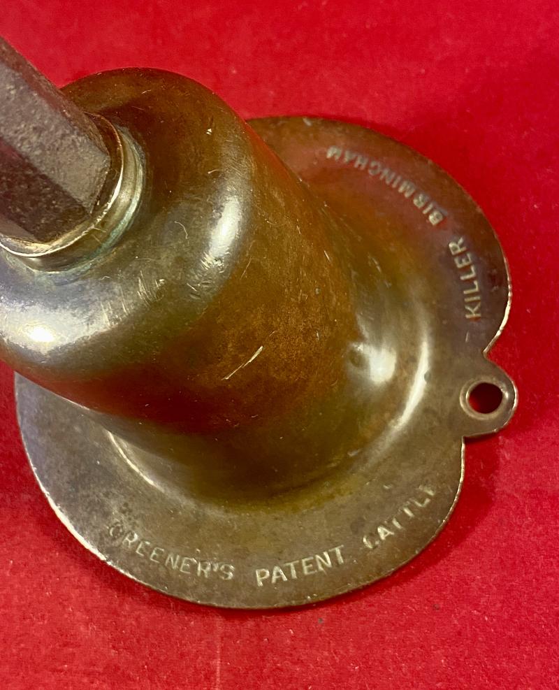 Scarce W.W. Greener Humane Cattle Killer Single Shot Obsolete .310 Calibre Bell Gun with Wooden Mallet