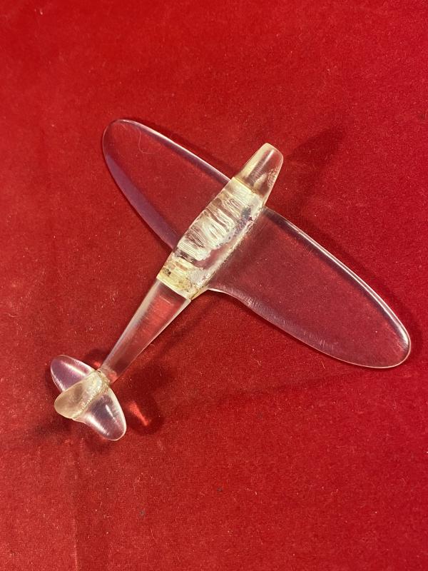 Rare WW2 “Trench Art” Plexiglass Model of a Spitfire
