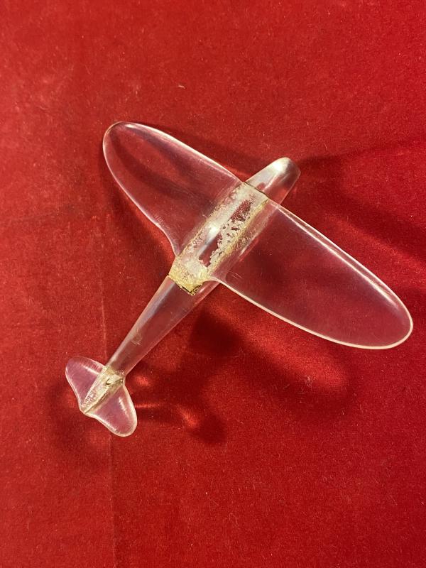 Rare WW2 “Trench Art” Plexiglass Model of a Spitfire