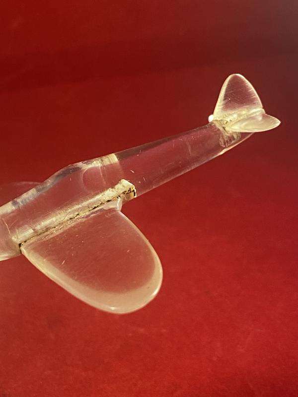 Rare WW2 “Trench Art” Plexiglass Model of a Spitfire