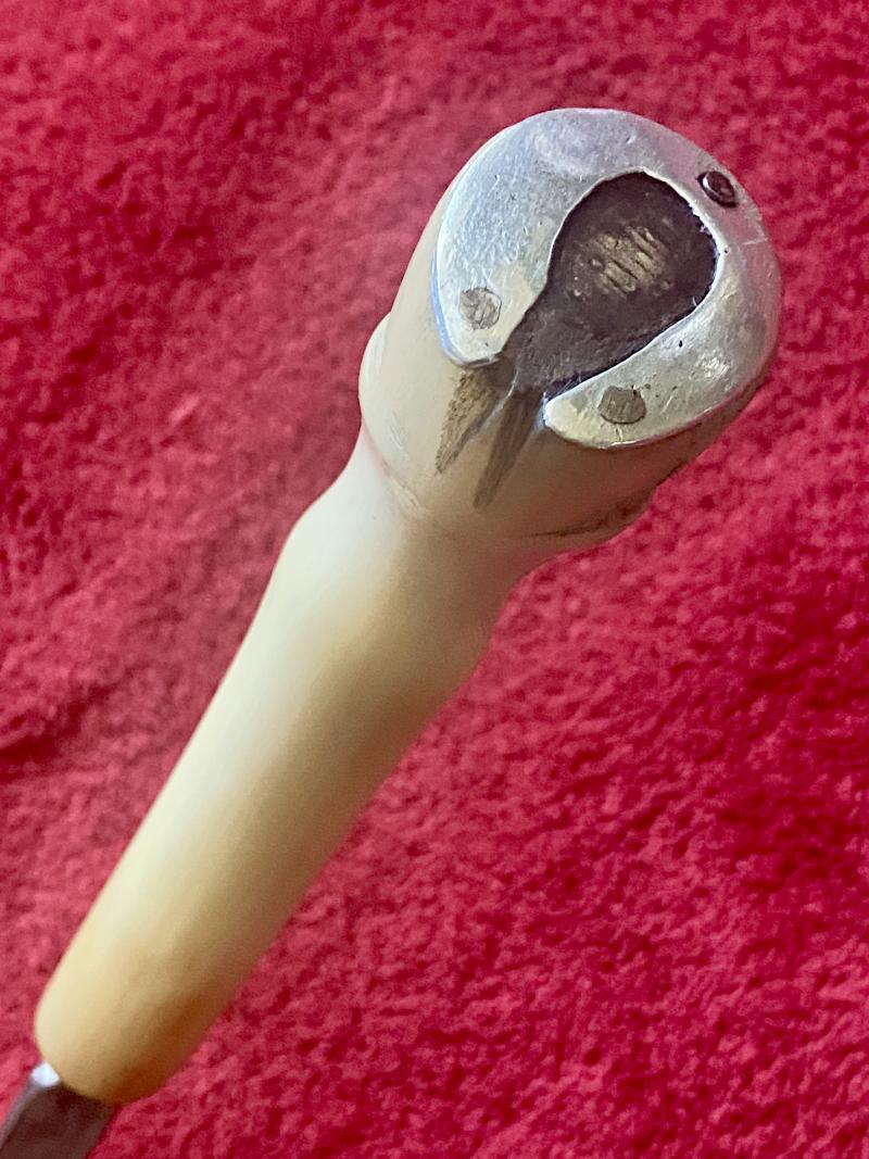 Fine Antique Horn Handled Ridding Crop with Concealed Blade – Short Sword Stick