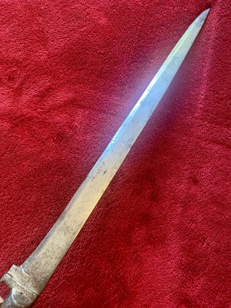 19th Century Afghan Salawar Short Sword 'Khyber Knife' with 15” Blade and Antler Horn Grip