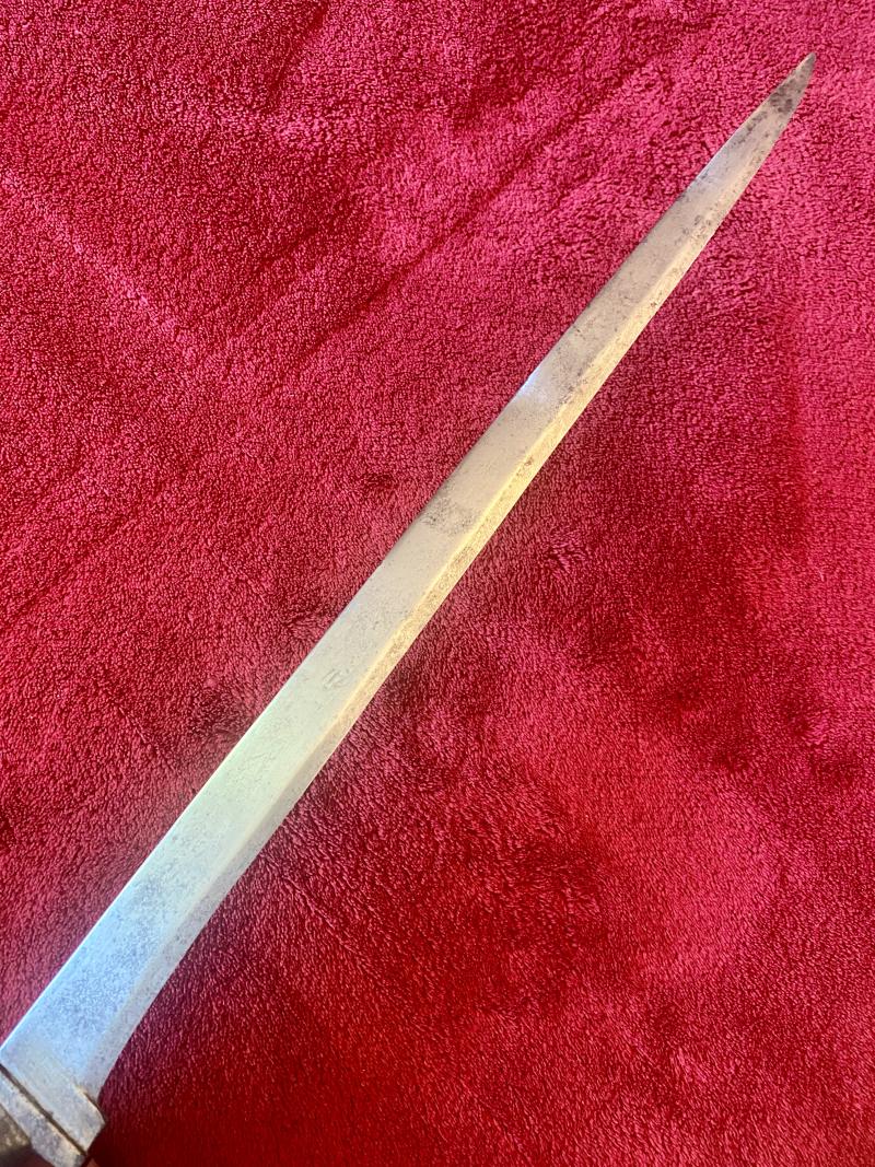 19th Century Afghan Salawar Short Sword 'Khyber Knife' with 15” Blade and Antler Horn Grip
