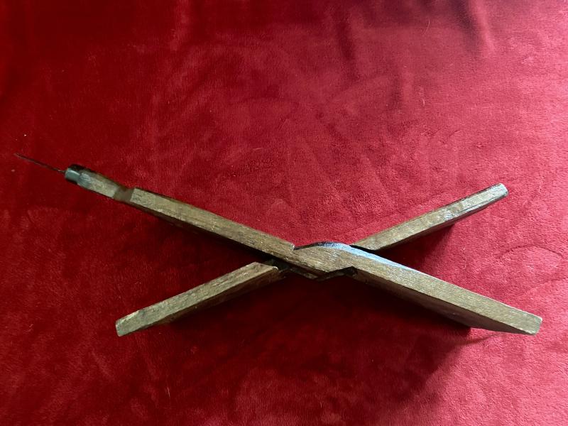 African Wood Carved and Patterned Coconut Grater “Mbuzi” Zaramo People Tanzania