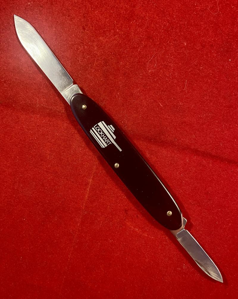 Vintage Thin Black Swiss Victorinox Double Bladed Watch Case Opener Knife – Branded LOCKHART