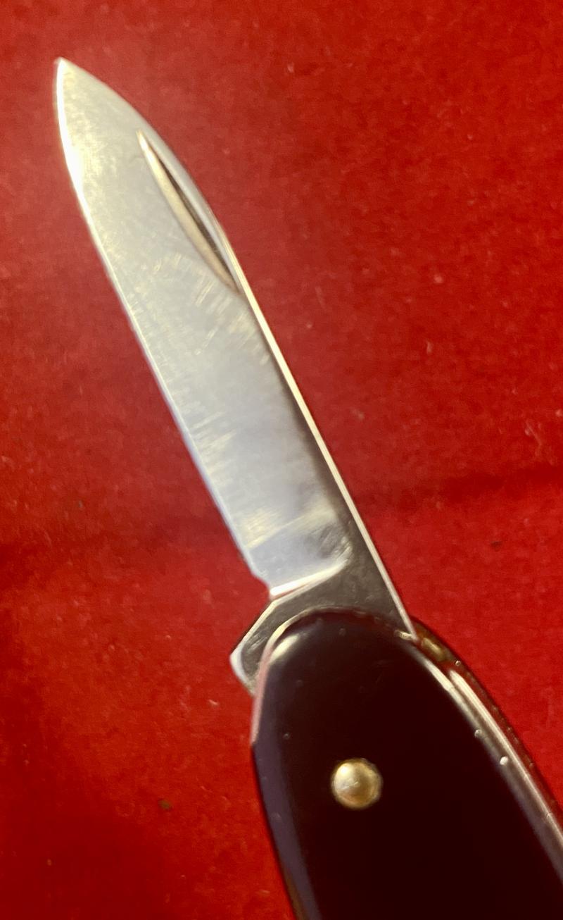 Vintage Thin Black Swiss Victorinox Double Bladed Watch Case Opener Knife – Branded LOCKHART