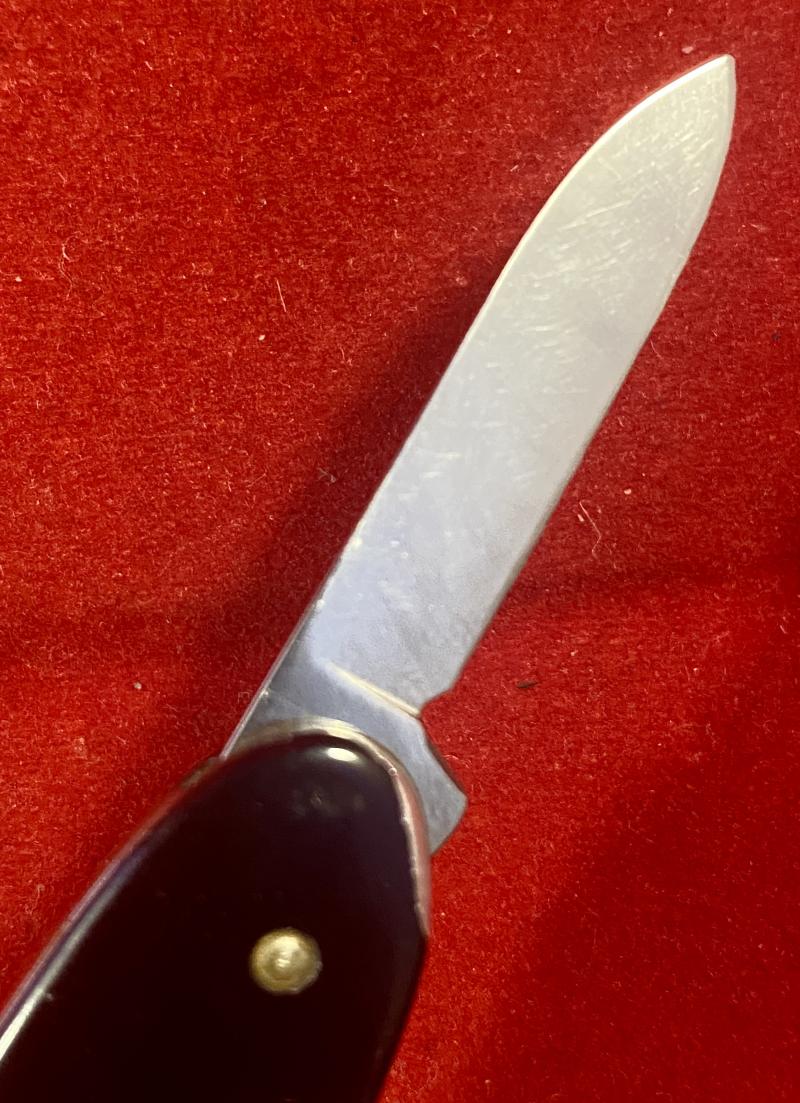 Vintage Thin Black Swiss Victorinox Double Bladed Watch Case Opener Knife – Branded LOCKHART