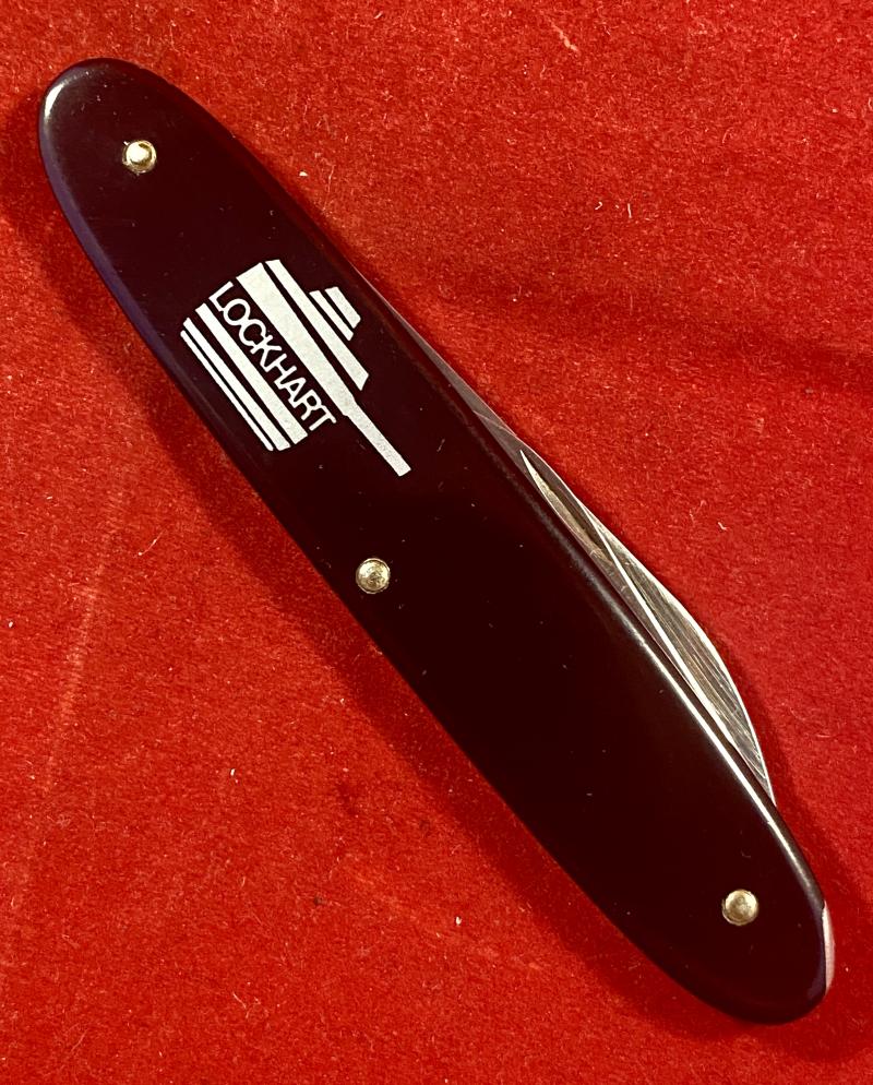 Vintage Thin Black Swiss Victorinox Double Bladed Watch Case Opener Knife – Branded LOCKHART