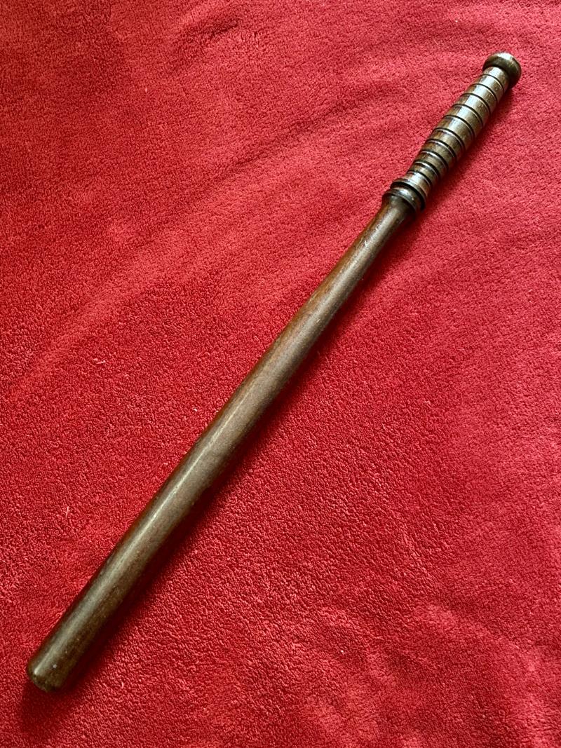 Vintage 22” Mounted Police Wooden Truncheon