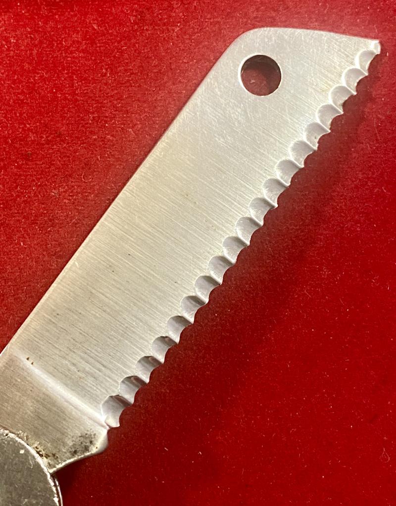Vintage Captain Currey Lockspike Stainless Steel Bosun’s Knife with Serrated Blade, Marlin Spike and Shackle Key Slot