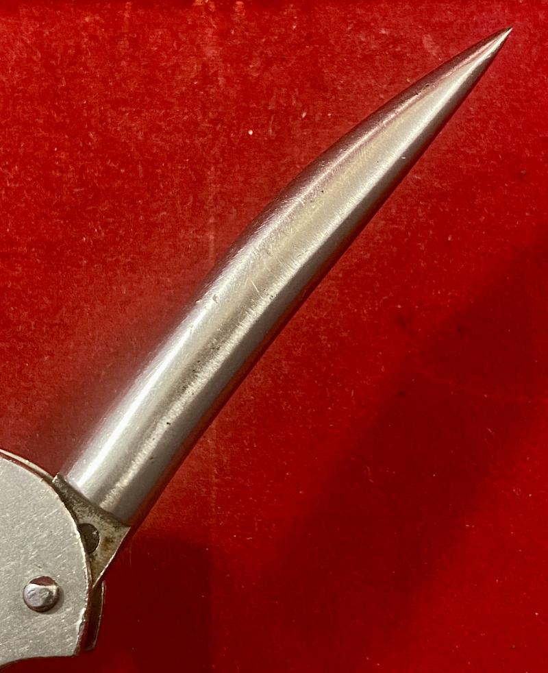 Vintage Captain Currey Lockspike Stainless Steel Bosun’s Knife with Serrated Blade, Marlin Spike and Shackle Key Slot