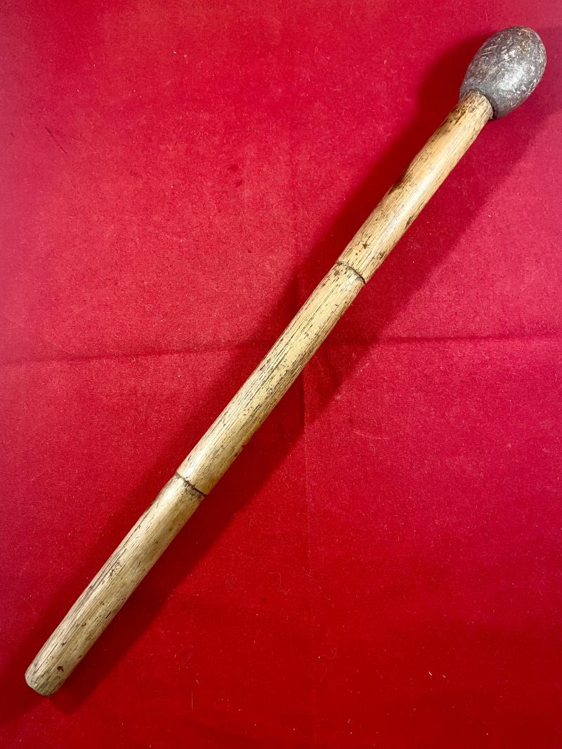 Original WW1 Trench Raiding Club with Cast Lead Head