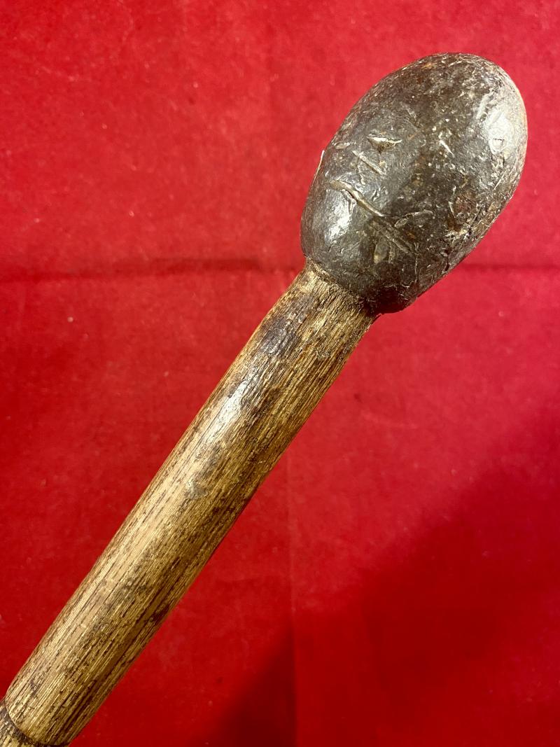 Original WW1 Trench Raiding Club with Cast Lead Head