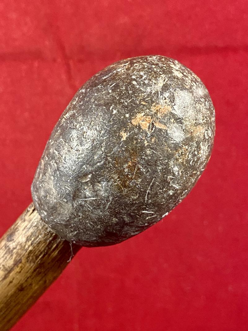Original WW1 Trench Raiding Club with Cast Lead Head