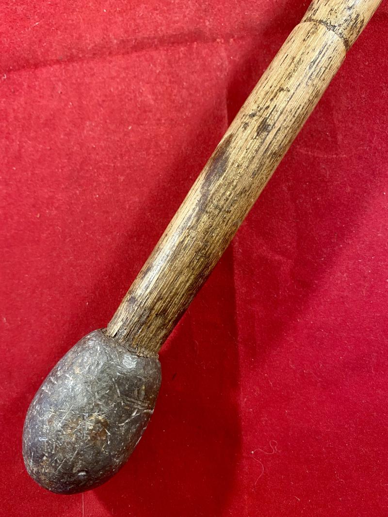 Original WW1 Trench Raiding Club with Cast Lead Head