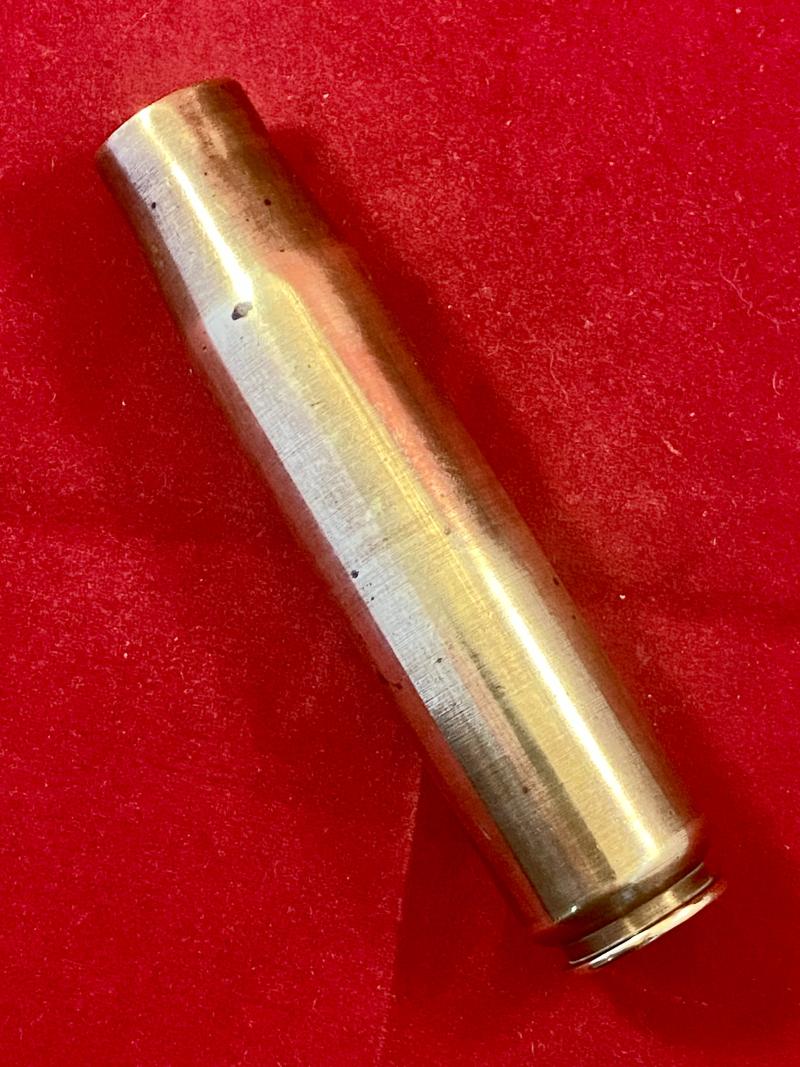WW2 British Naval 20mm Oerlikon Anti-Aircraft Autocannon Shell Casing (not fired) by Raleigh Cycle Co. 1944
