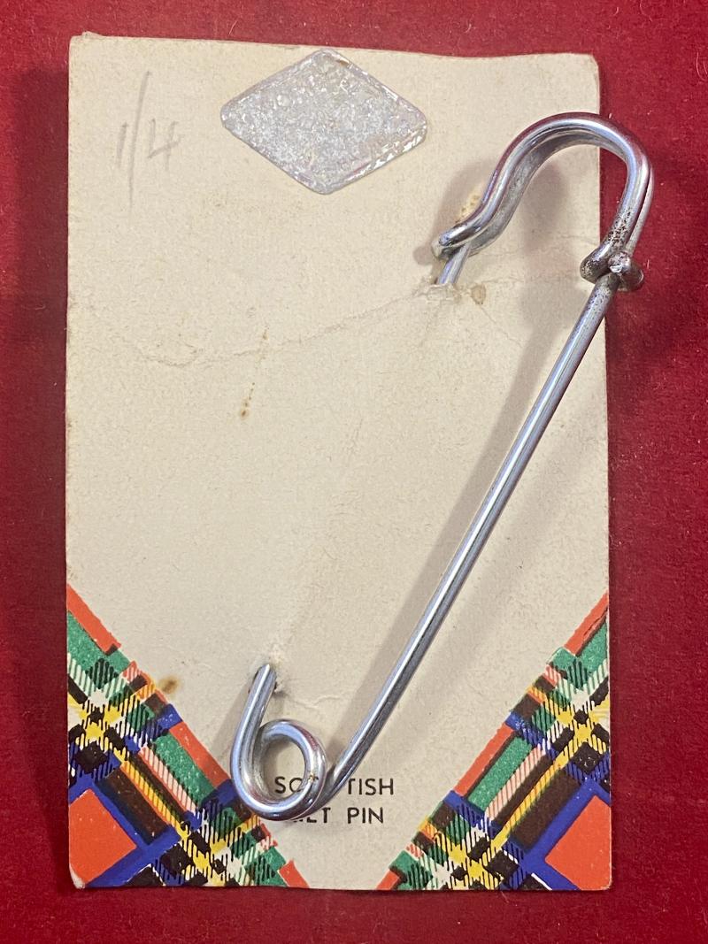 Vintage Scottish Kilt Pin on its Original Display Card – MIZPAH SERIES c1950