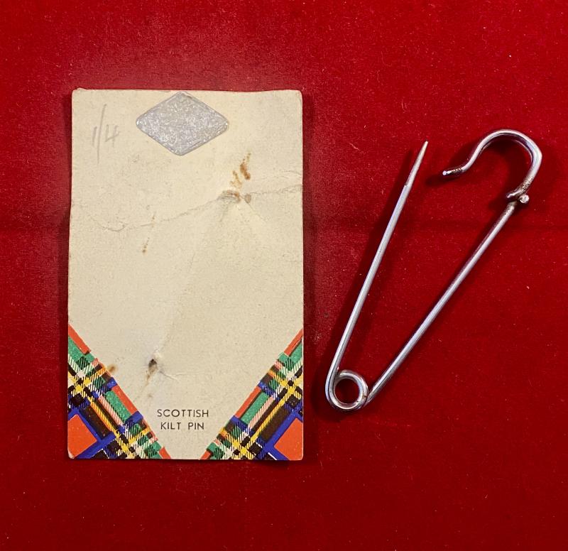 Vintage Scottish Kilt Pin on its Original Display Card – MIZPAH SERIES c1950