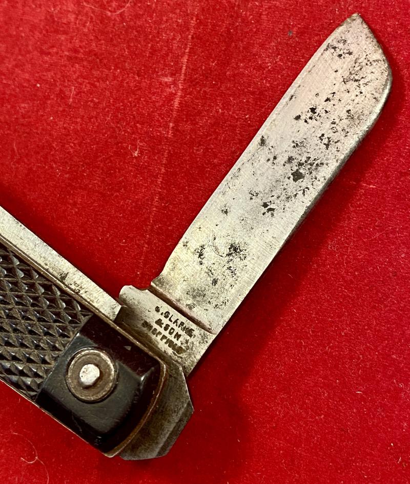 WW2 British Army 2-Piece Jack Knife by John Clarke & Son Sheffield dated 1941