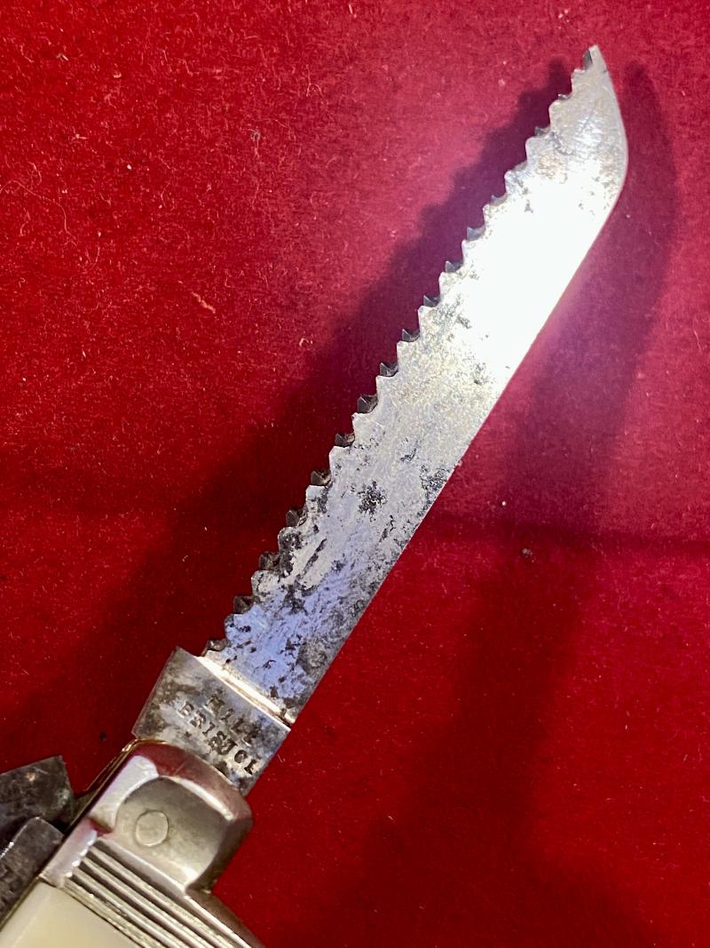 Fine Antique Multi-Tool Horseman’s Farrier’s Knife with a Smooth Bone Grip by HILL of Bristol c1880