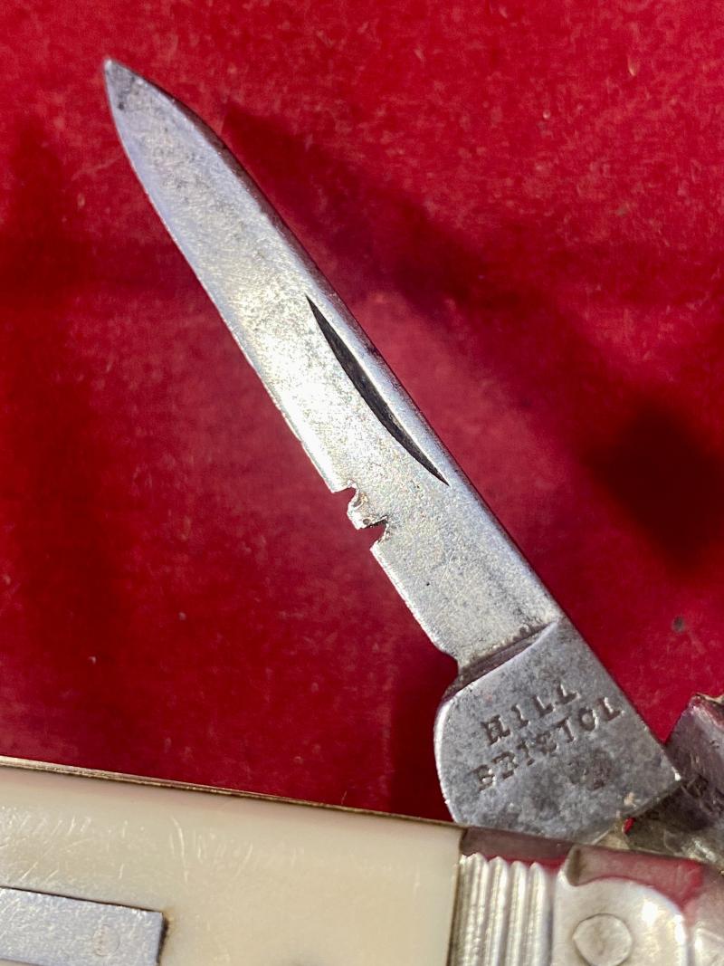 Fine Antique Multi-Tool Horseman’s Farrier’s Knife with a Smooth Bone Grip by HILL of Bristol c1880