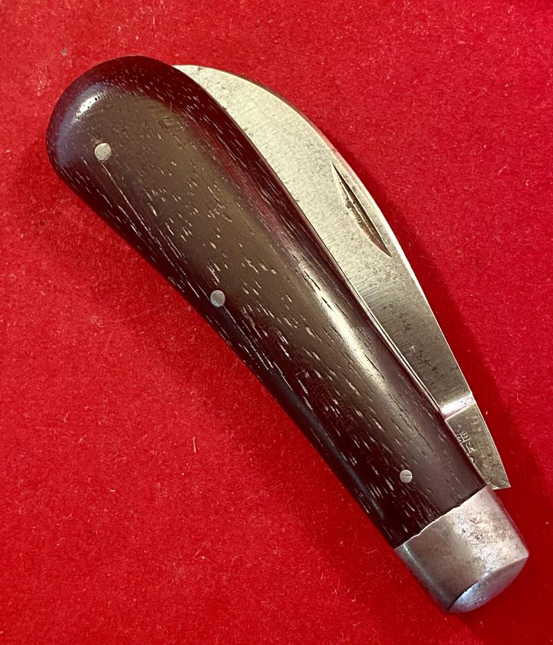 Vintage Pocket Pruning Knife with Buffalo Horn Grip by I XL George Wostenholm of Sheffield c1960