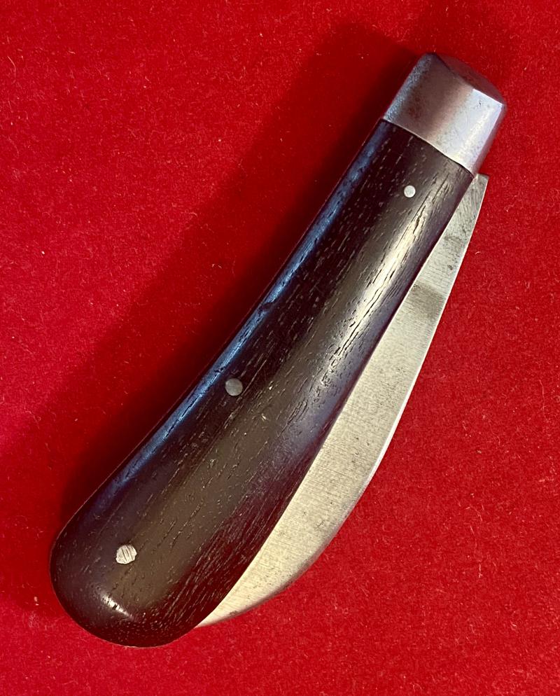 Vintage Pocket Pruning Knife with Buffalo Horn Grip by I XL George Wostenholm of Sheffield c1960