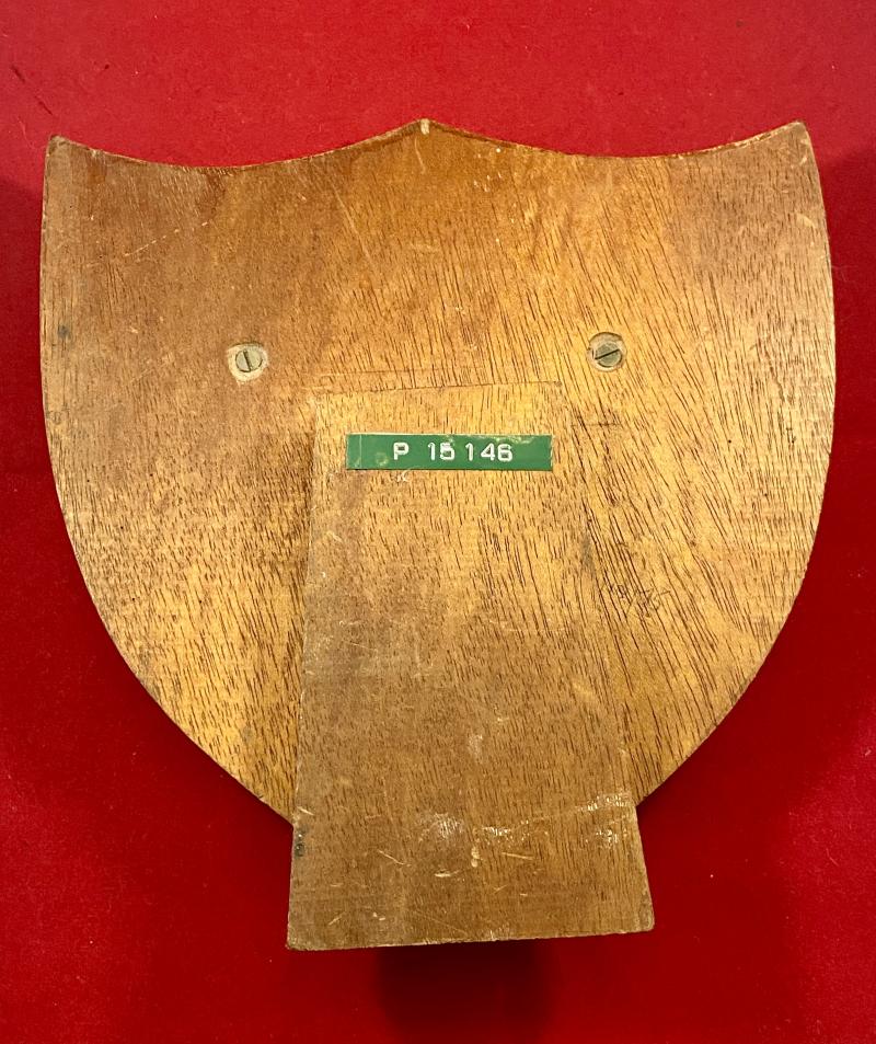 Vintage Royal Navy Mechanical Engineers Senior Officers LOTT Trophy Wooden Award Shield for Tile Competition 1972 to 1978
