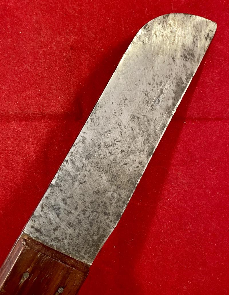 Vintage M.O.D Pattern Large Rigging Knife with Carbon Steel Blade and Rosewood Grip