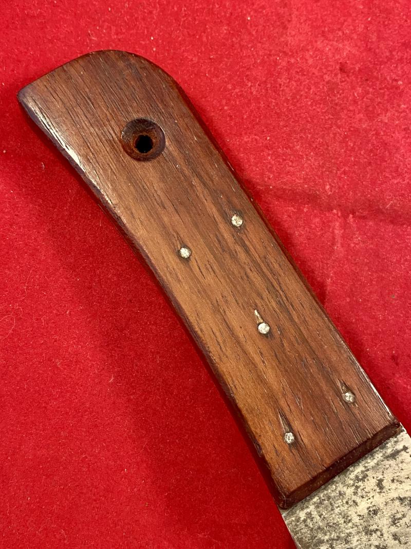 Vintage M.O.D Pattern Large Rigging Knife with Carbon Steel Blade and Rosewood Grip