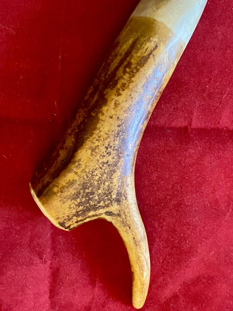 Vintage Traditional Decorated Sami Knife made from Reindeer Antler