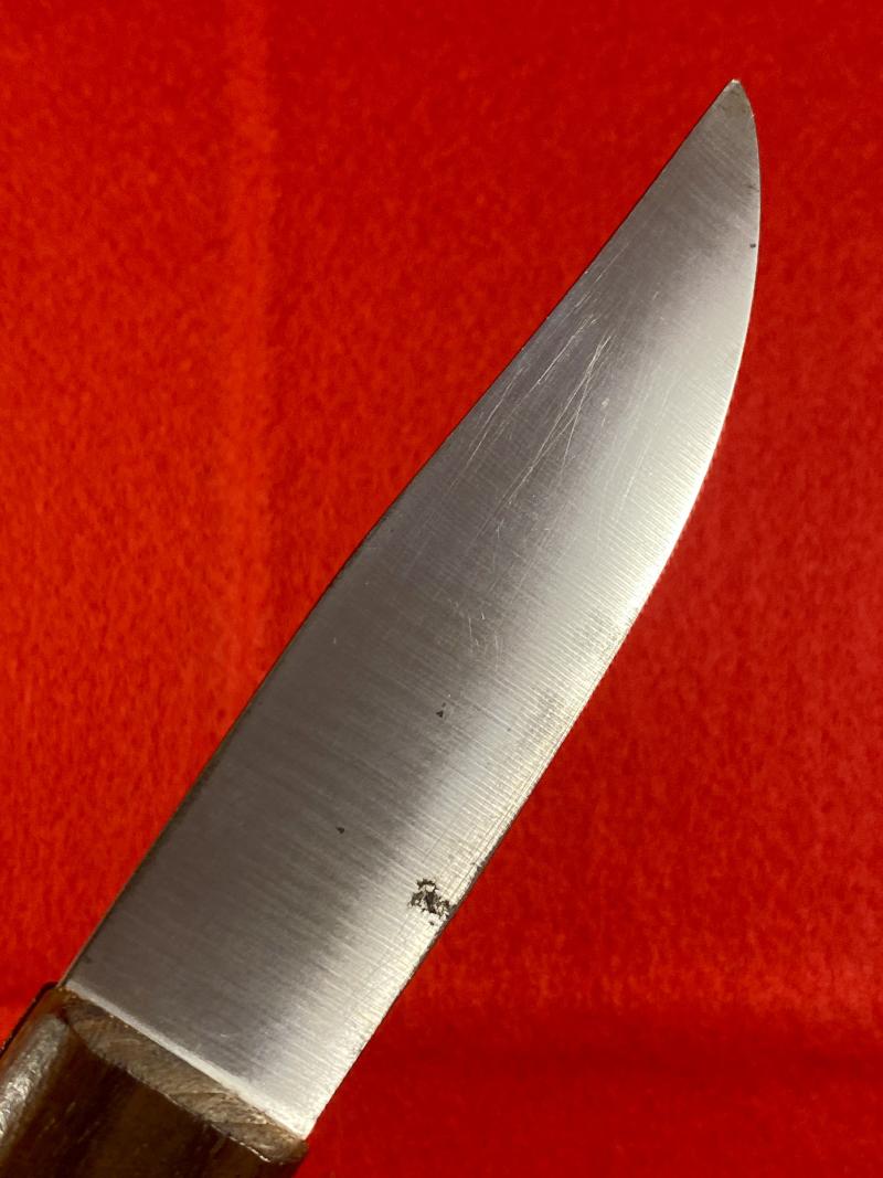 Vintage British Royal Navy Deck Knife with Leather Sheath by J. Nowill & Sons dated 1989
