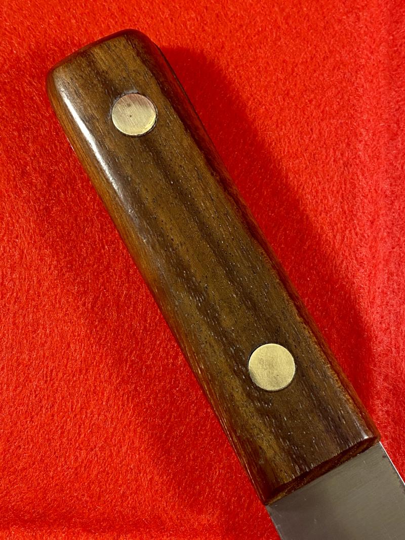 Vintage British Royal Navy Deck Knife with Leather Sheath by J. Nowill & Sons dated 1989