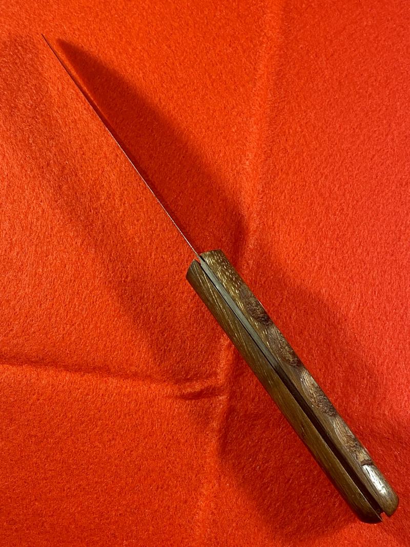 Vintage British Royal Navy Deck Knife with Leather Sheath by J. Nowill & Sons dated 1989