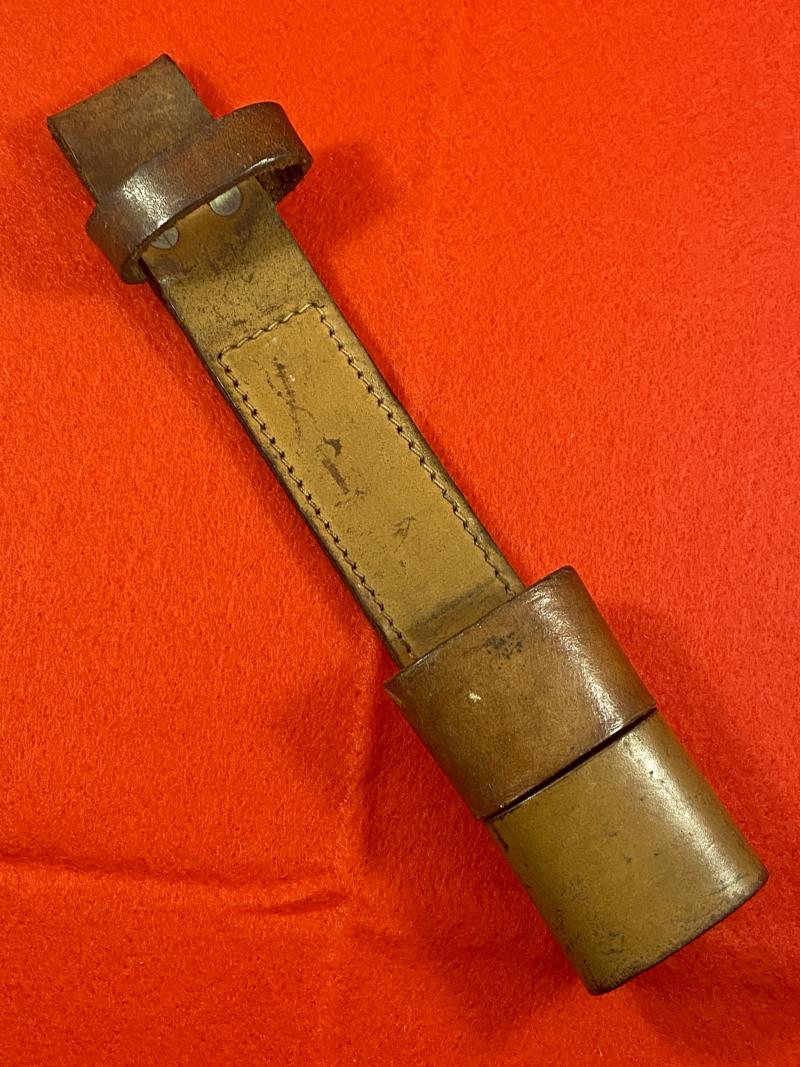 Fine British WW2 P39 Home Guard Brown Leather Bayonet Frog by CS(W) Ltd dated 1940