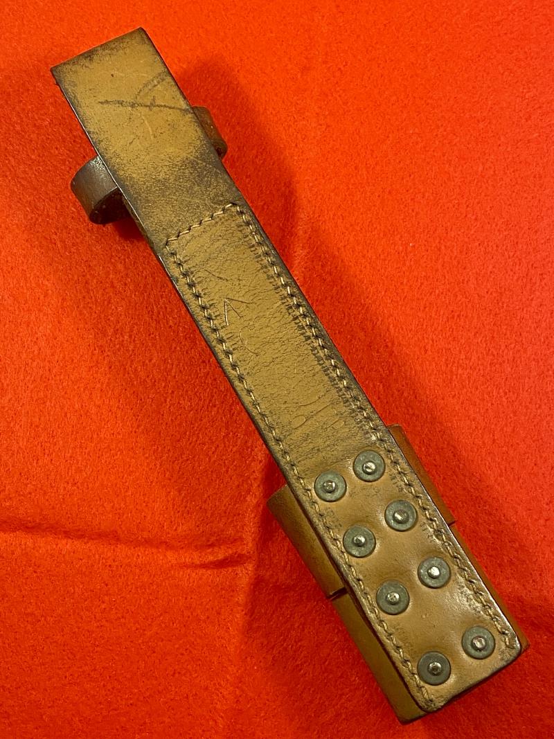Fine British WW2 P39 Home Guard Brown Leather Bayonet Frog by CS(W) Ltd dated 1940