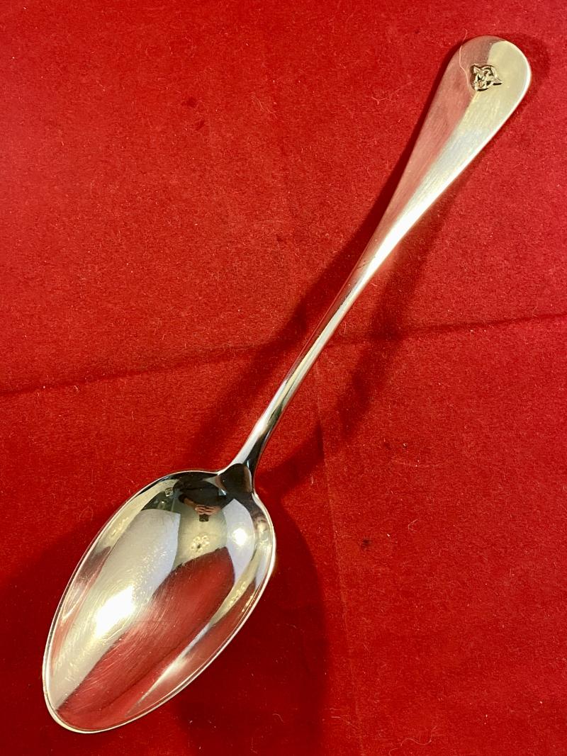 Large French Silver-Plated - WW2 German Police Basting Spoon from the Island of Jersey