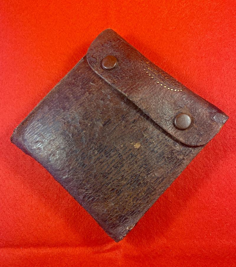 Unusual Vintage Multi-Tool Set in Leather Wrap Case marked MILBRO c1950