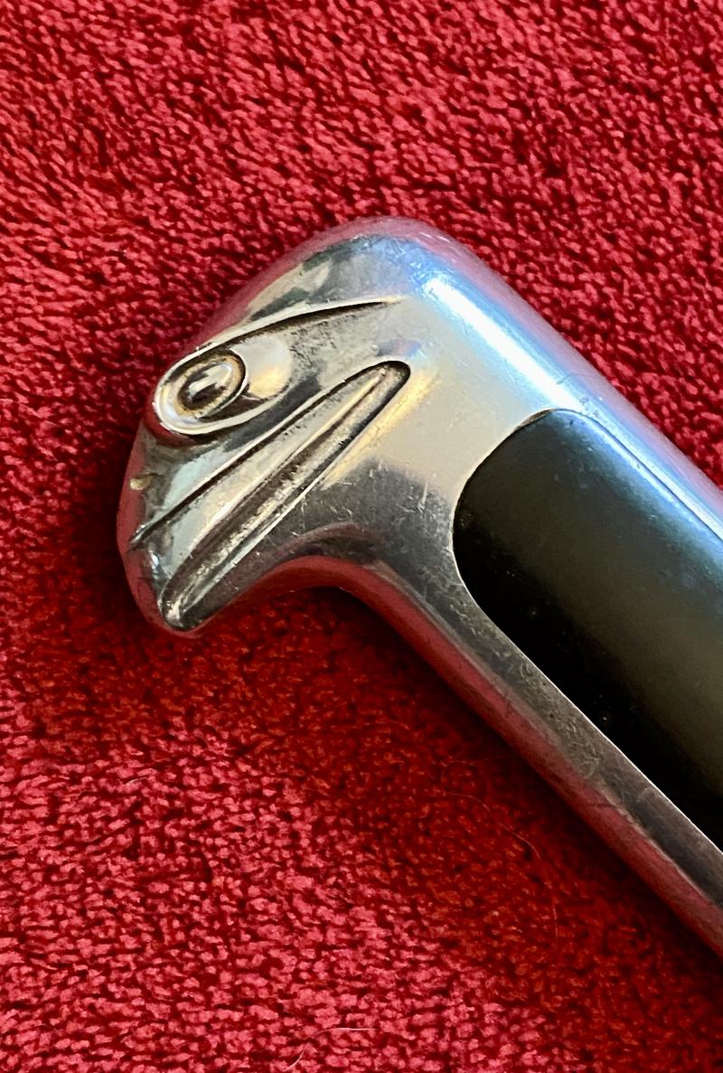 WW2 MVSN Fascist Senior Italian Officer's Dagger with rare Leather Hanger and Portepee