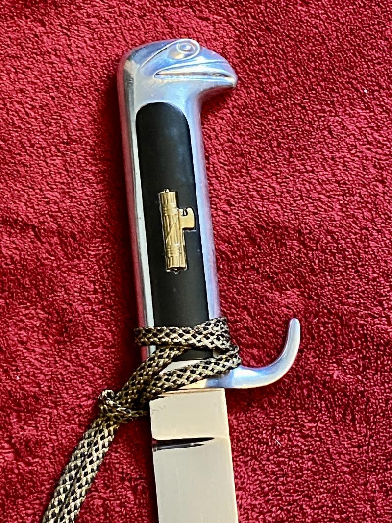 WW2 MVSN Fascist Senior Italian Officer's Dagger with rare Leather Hanger and Portepee