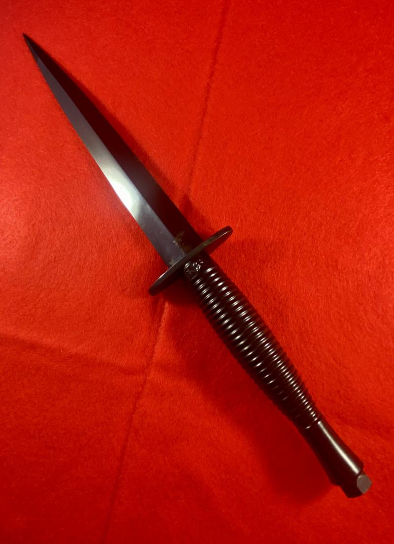 Presentation 3rd Pattern FS Fighting Knife to Sgt Andrew Melville of the SAS on being Awarded the Military Medal c1991