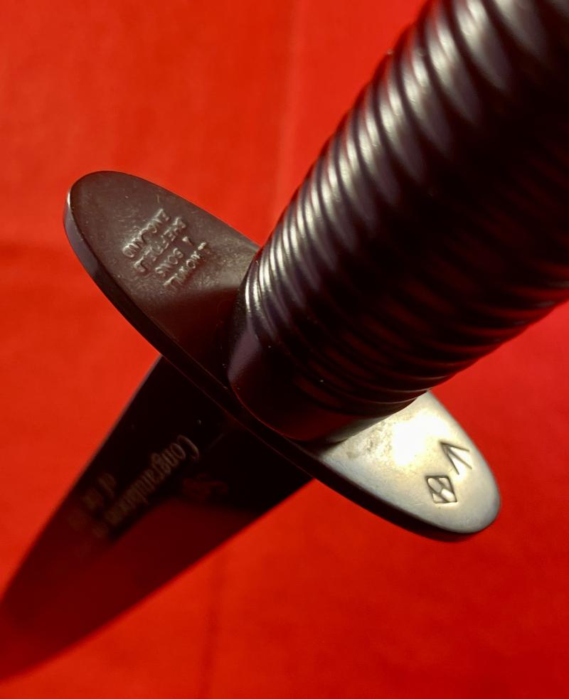 Presentation 3rd Pattern FS Fighting Knife to Sgt Andrew Melville of the SAS on being Awarded the Military Medal c1991